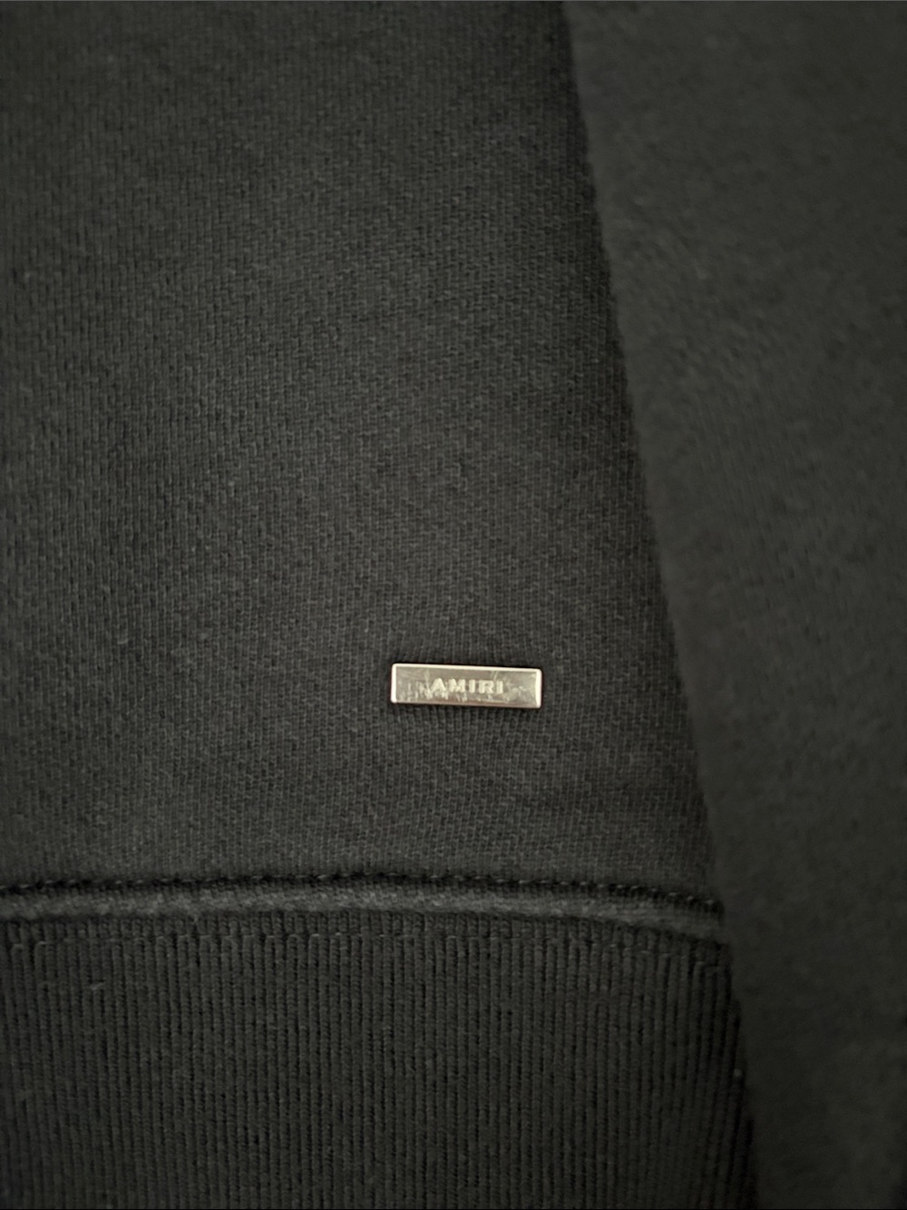 AMIRI Black Hoodie with White Logo - Picture 7 of 7